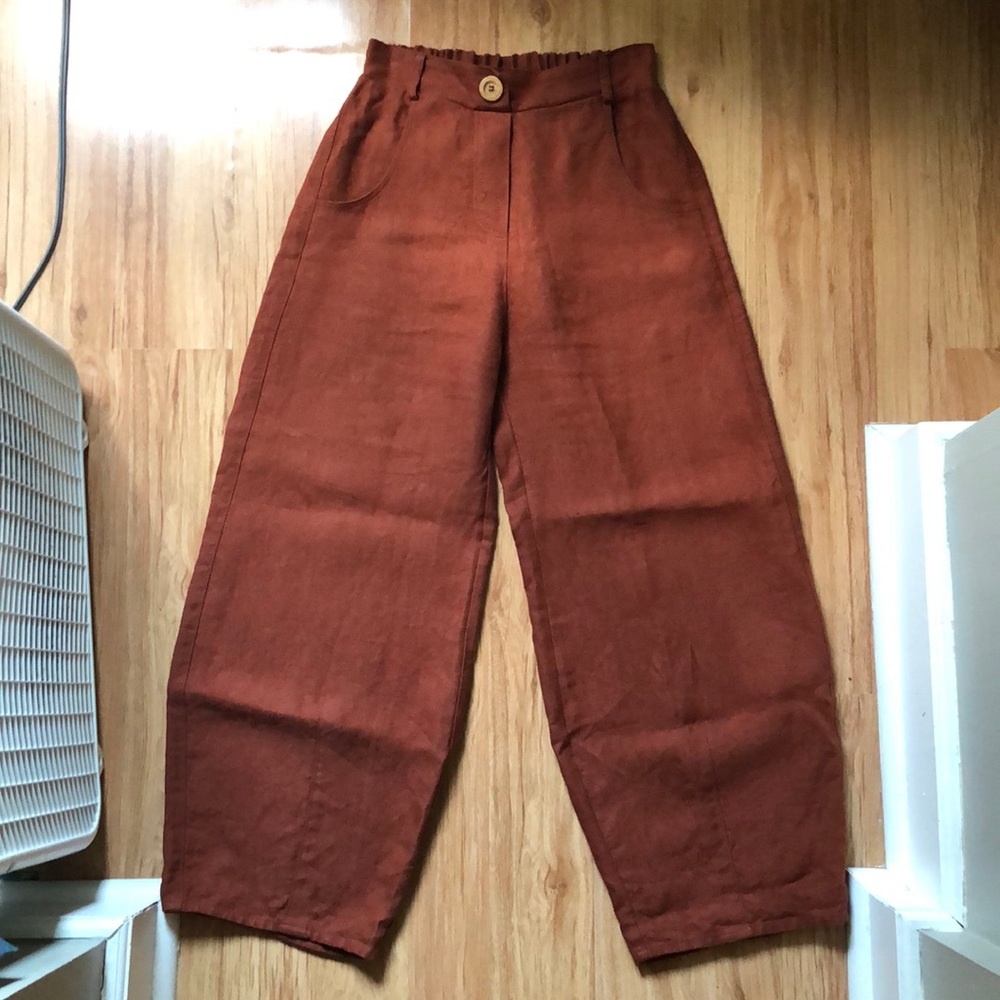 Linen fox frankie trousers - heavy linen